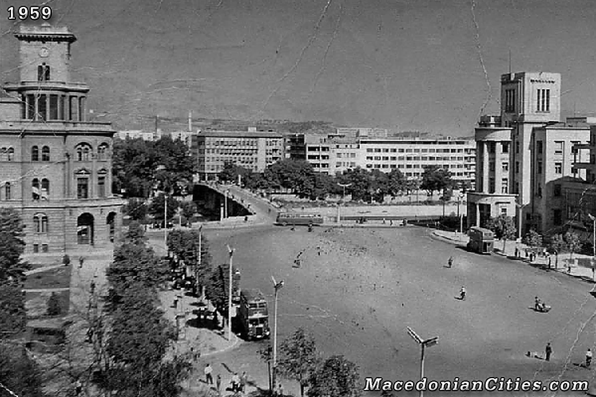Preserved historical photograph of Skopje from the Macedonian Cities archive, 76 of 98